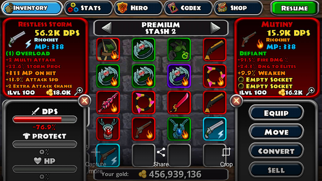 Which is better Restless storm or mutiny - Dungeon Quest Forums
