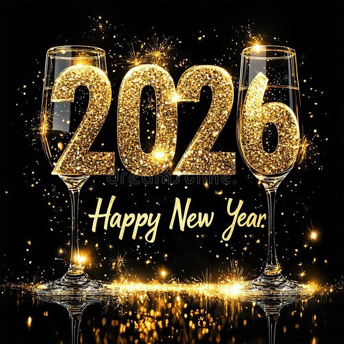 festive-happy-new-year-greeting-card-champagne-fireworks-text-design-372874705
