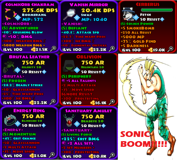 Chakram Sonic Boom Build Guides Dungeon Quest Forums