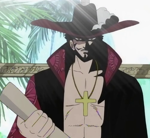 Mihawk_with_Luffy's_Bounty_Poster